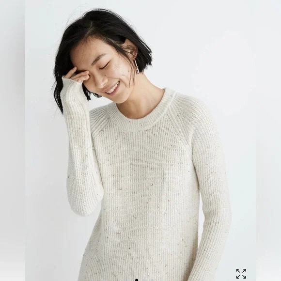 NWT Madewell|| Curved-Hem Sweater Dress,Size Xl Wool Blend - Picture 3 of 9